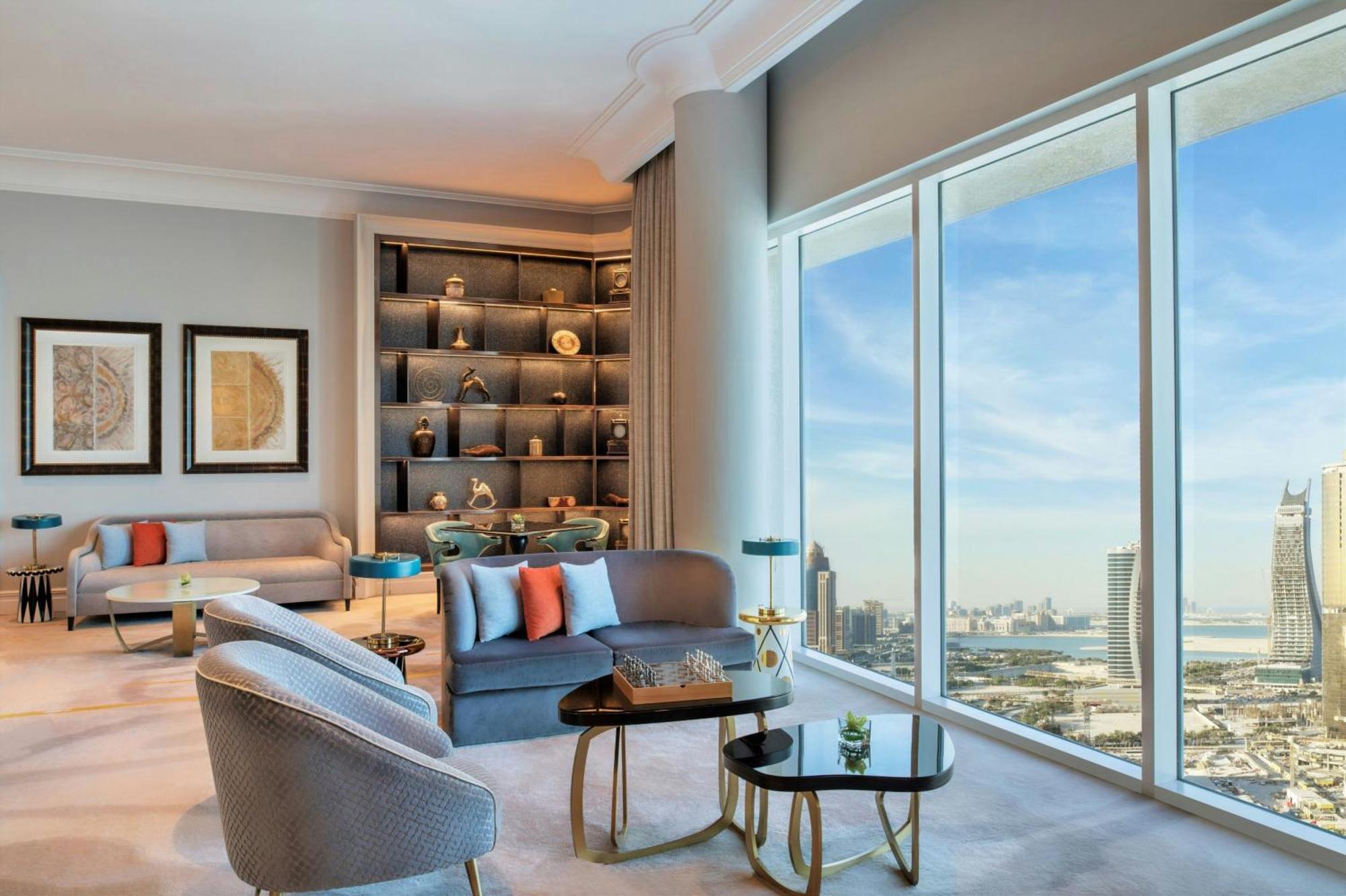 The Ritz-Carlton, Doha Hotel Kültér fotó A living room at the Address Downtown Dubai